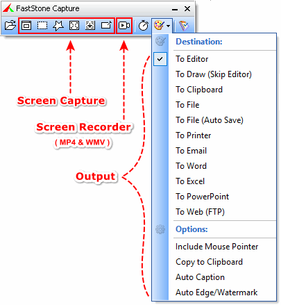 FastStone Capture  لالتقاط الصور وتسجيل الشاشة وعمل الشروحات FSCapture